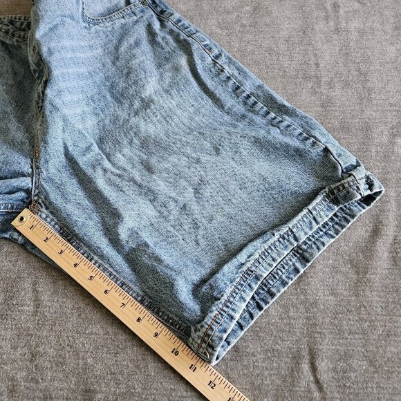 Bongo Shorts Mens 38 Blue Classic Fit 12" Inseam Jorts CottonDenim M1501003 VTG - Picture 7 of 16